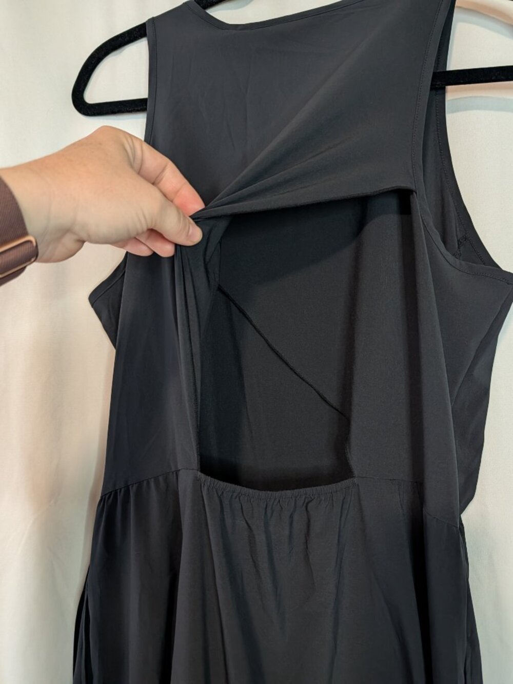 Toad&Co Black Sunkissed Maxi Dress Sleeveless Pocket Womens Large NWT - Picture 11 of 16